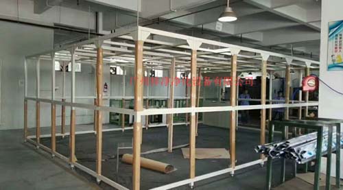 萬(wàn)級(jí)潔凈棚制作現(xiàn)場(chǎng) 萬(wàn)級(jí)潔凈棚制作現(xiàn)場(chǎng)